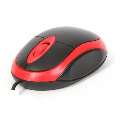 Omega Оптична мишка с кабел OM06, червена