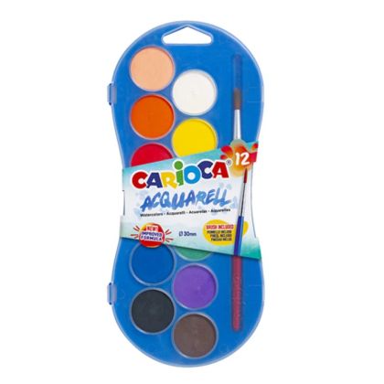 Акварелни бои Carioca 12 цвята 