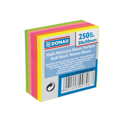 Donau самозалепващи цветни листчета Neon 250 бр.