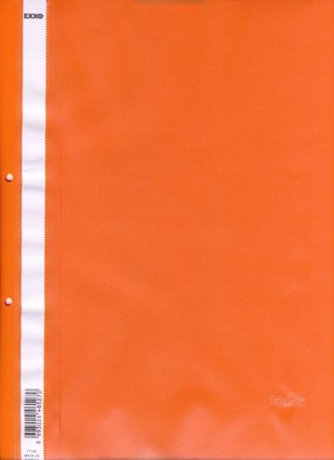 EXXO PVC папка с перфорация, оранжева