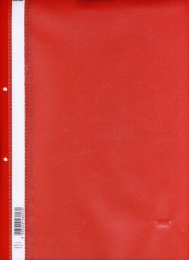 EXXO PVC папка с перфорация, червена