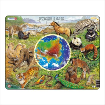 Larsen Maxi пъзел Животните на Азия, 90 части 