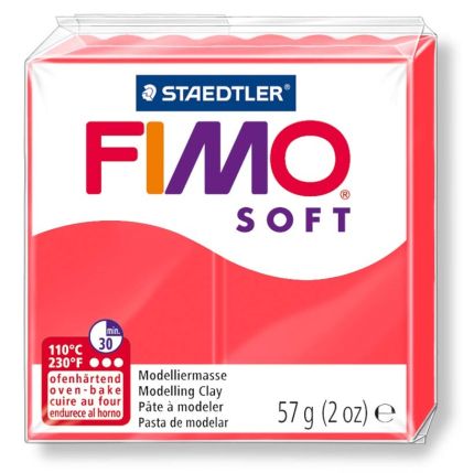 Fimo полимерна глина Soft 8020, Фламинго №40