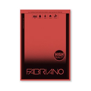 Fabriano цветна копирна хартия Copy Tinta, A4, 80 g/m2, 50 листа, червена 