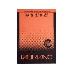 Fabriano цветен копирен картон, A4, 160 g/m2, 50 листа, портокал