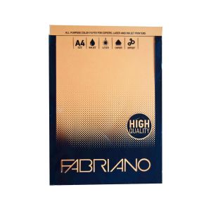 Fabriano цветен копирен картон, A4, 160 g/m2, 50 листа, кайсия