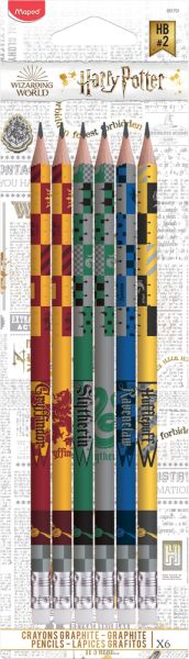 Maped Комплект моливи Harry Potter 6 броя, 851701
