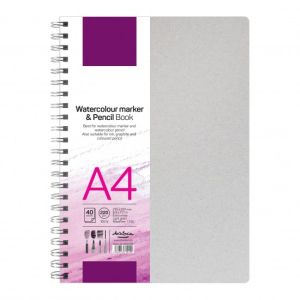 Drasca скицник Watercolour Marker & Pencil book 40 листа 220 гр. А4
