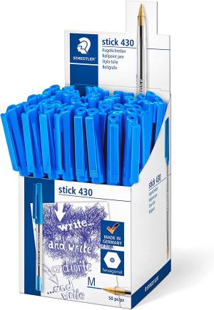 Staedtler химикалка Stick 430F, синя
