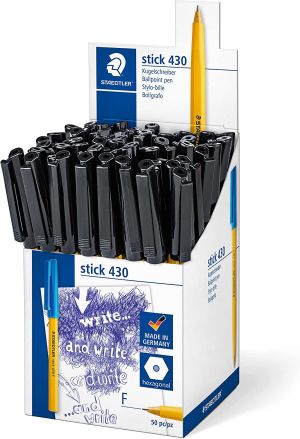 Staedtler химикалка Stick 430F, черна
