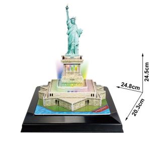 Cubic Fun 3D Led Пъзел Statue of Liberty 37 части, L505h