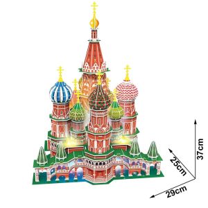 Cubic Fun 3D Led Пъзел St. Basil's Cathedral 224 части, L519h