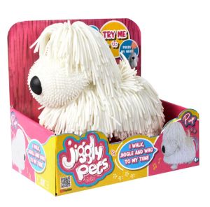 Jiggly Pets Рошльо бяло кученце, WD188