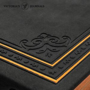 Victoria Тефтер Old Book А5 черен, V1176