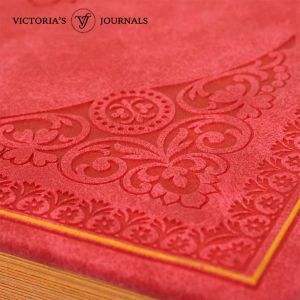 Victoria Тефтер Old Book А5 червен, V1176