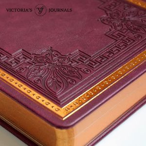 Victoria Тефтер Old Book А5 бордо, V1179