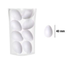 MP Полистиренови яйца за декорация 40 мм/8 броя, PM760