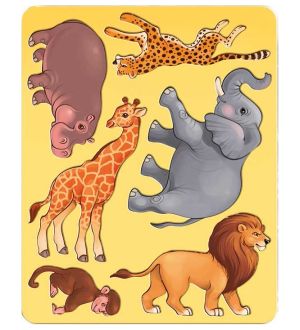 Луч шаблон за рисуване фигурален Животните в Африка, C486