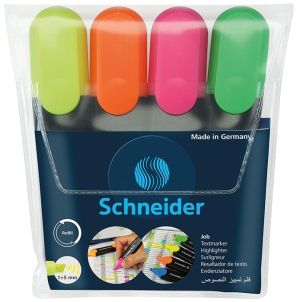Schneider комплект текст маркери Job, 4 цвята  