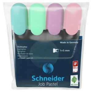 Schneider комплект текст маркери Job Pastel, 4 цвята  