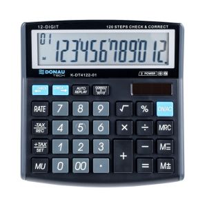 Donau настолен калкулатор Tech 4122, черен
