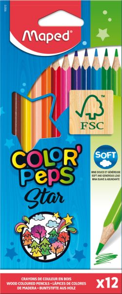 Цветни моливи Maped Color Peps 12 цвята