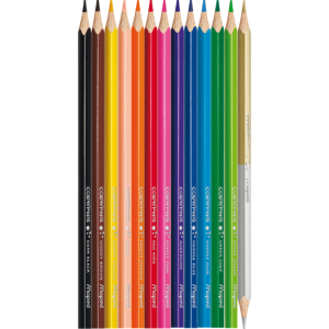  Цветни моливи Maped Color Peps 12 цвята + 1 златен/сребърен