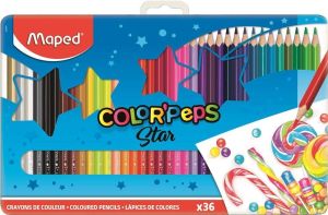 Цветни моливи Maped Color Peps 36 цвята в метална кутия