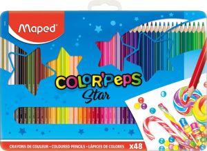 Цветни моливи Maped Color Peps 48 цвята в метална кутия