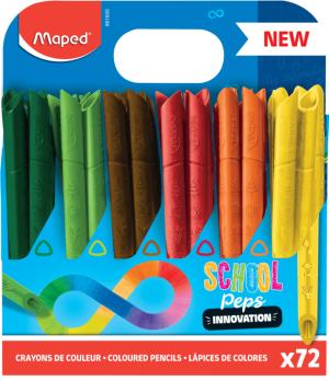 Цветни моливи Maped Color Peps Infinity 72 броя (12 цвята х 6 бр.)