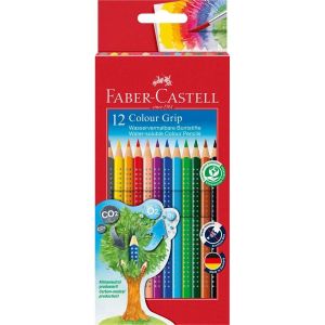 Faber-Castell Акварелни моливи Grip 2001 12 цвята, 112412