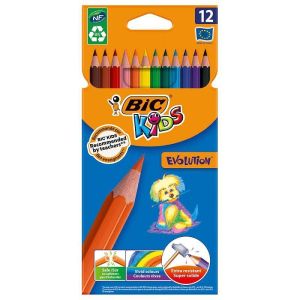 Bic Цветни моливи Kids Evolution 12 цвята, 13802006