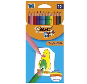 Bic Цветни моливи Tropicolors 12 цвята, 13802005