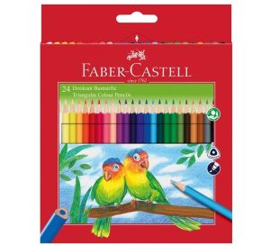 Faber-Castell Цветни моливи Eco 24 цвята + острилка, 120524