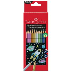 Faber-Castell Цветни моливи Metallic 10 цвята, 201583