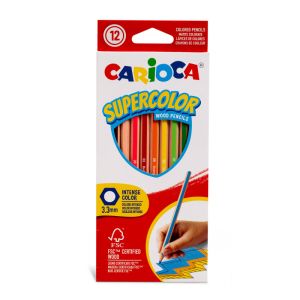 Carioca Цветни моливи Supercolor Hexagon 12 цвята, 943391