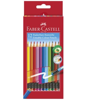 Faber-Castell Цветни моливи изтриваеми 12 цвята, 116612