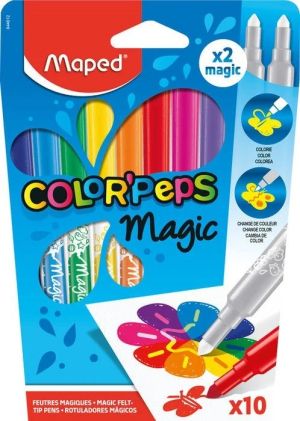 Maped Флумастери Color Peps Magic 8+2 коригиращи