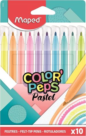 Maped Флумастери Color Peps Pastel 10 цвята