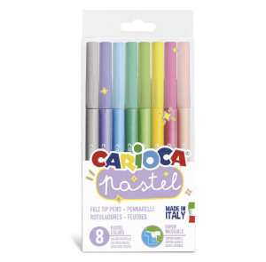 Флумастери Carioca Pastel 8 цвята 