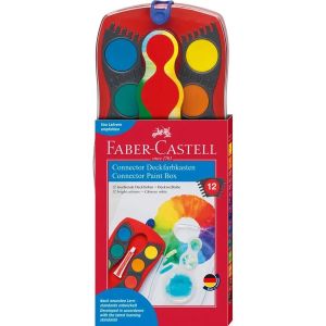 Акварелни бои Faber-Castell Connector 12 цвята 