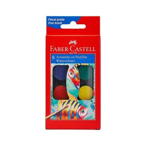 Акварелни бои Faber-Castell 8 цвята 24 мм