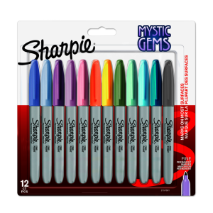 Sharpie Комплект перманентни маркери Mystic Gems F 12 цвята