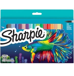 Sharpie Комплект перманентни маркери Fish 18 цвята