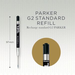 Parker Метален гел пълнител за химикалка Z03, черен