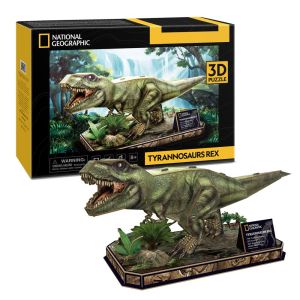 Cubic Fun 3D Пъзел National Geographic Tyrannosaurus Rex 52 части, DS1051h