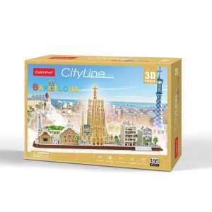 Cubic Fun 3D Пъзел City Line Barcelona, MC256