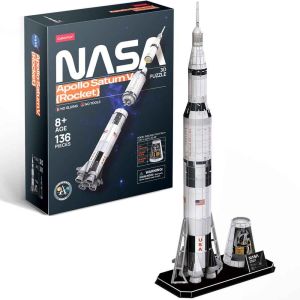 Cubic Fun 3D Пъзел NASA Ракета Apollo Saturn V 136 части, DS1059h