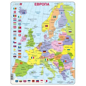 Larsen Maxi пъзел Карта на Европа, 48 части