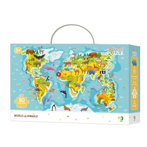 Dodo Пъзел Животните по света 80 части, 300133